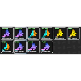 10x Beach Pineapple Bundle 745k+ Fruits vs Brainrots Fortnite