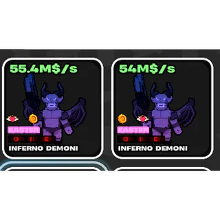 Easter Inferno Demoni bundle 55.4m/s and 54m/s Fruits vs Brainrots