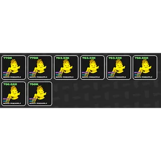 8x Egypt Beach Pineapples bundle 750k+ Fortnite Fruits vs brainrots