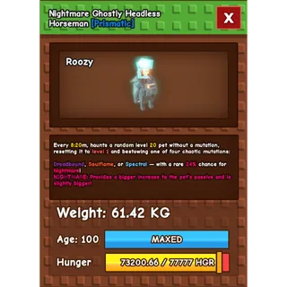 61.42KG Ghostly Headless Horseman - NM