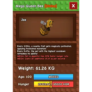 61kg Mega Queen Bee - GAG