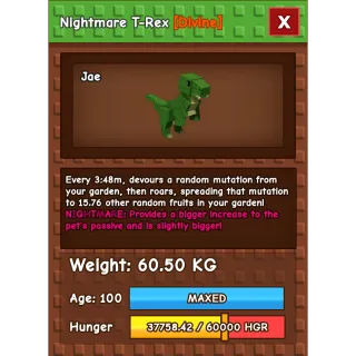 60.50kg T-REX Nightmare - GAG