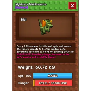 60.72KG Dilo - Nightmare