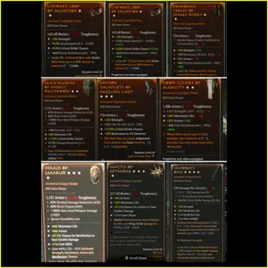 8×paladin end game items