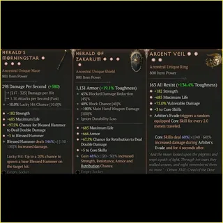 3×paladin end game items