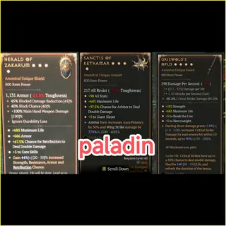 S12 SEASON 3x paladin end game gear