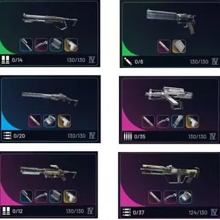 PVP MEGA BUNDLE - 60 *GUNS +Best Attachments -15 bobcat IV + 15 tempest IV + 15 toro IV(or 15 Vulcano IV) + 15 renegade IV