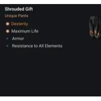 S13 Diablo 4 1GA Shrouded Gift special affix high roll aspect