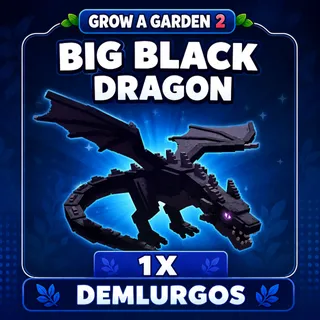Big Black Dragon Grow a garden 2