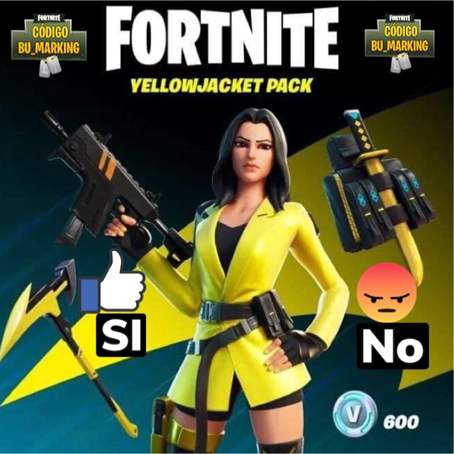 Code Pack Yellow Jacket Fortnite Game Items Gameflip