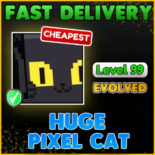 HUGE EVOLVED PIXEL CAT