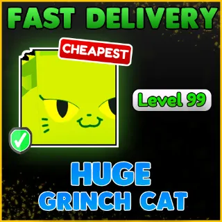 HUGE GRINCH CAT