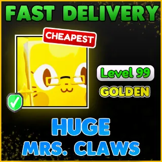 GOLDEN HUGE MRS CLAWS
