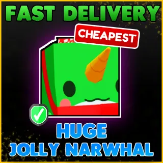 HUGE JOLLY NARWHAL