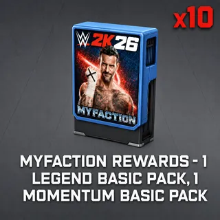 WWE 2K26 - 10 Legend Basic Packs, 10 Momentum Basic Packs