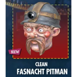 clean fasnacht pitman mask