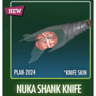 nuka shank knife  plan