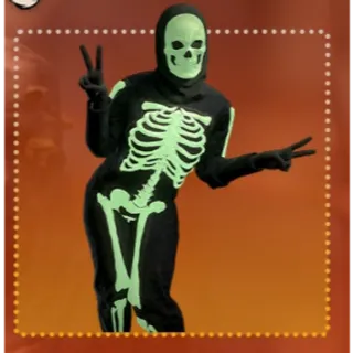 Glowing Skeleton Hood & Costume  Apparel