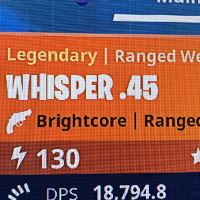 bundle 130 whisper 45 - what is whisper in fortnite