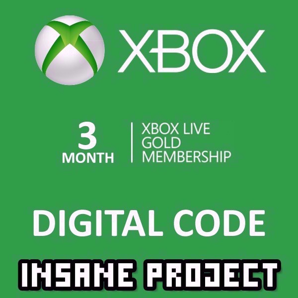 3 Month Xbox Live Gold Membership Card (Xbox One/360) - Xbox Gift Card ...