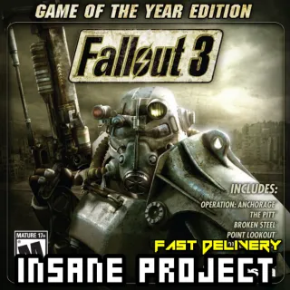 Fallout 3 - Game Of The Year Edition (PC/Steam) 𝐝𝐢𝐠𝐢𝐭𝐚𝐥 𝐜𝐨𝐝𝐞 / 🅸🅽🆂🅰🅽🅴 - 𝐹𝑢𝑙𝑙 𝐺𝑎𝑚𝑒