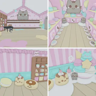 Adopt me Pusheen Small house build