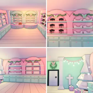 cotton candy christmas theme 