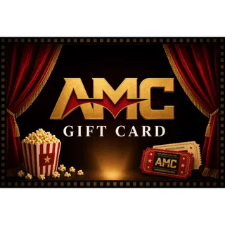 $50.00 AMC Theatres gift card