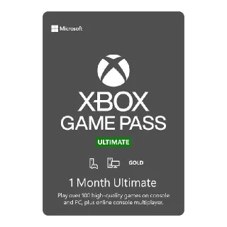 Xbox Game Pass Ultimate 1 Month Global
