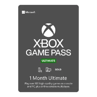 Xbox Game Pass Ultimate 1 Month Global