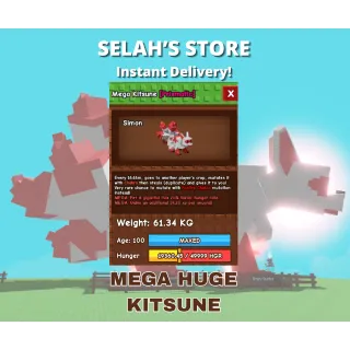 MEGA / JUMBO HUGE KITSUNE | 60-61 KG | AGE 100 | FAST DELIVERY | GROW A GARDEN