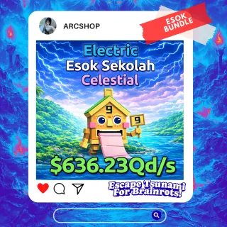 100x Esok Sekolah | 636Qd/s  | CHEAP | CLEAN | 100% SAFE | Escape Tsunami For Brainrots!