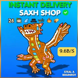 STEAL A BRAINROT | DRAGON GINGERINI 9.6B ⭐ ULTRA‑RARE 26 TRAIT ⭐ FAST DELIVERY