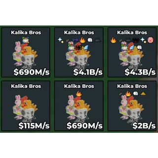 KALIKA BROS BUNDLE (RARE) - 6 IN 1 