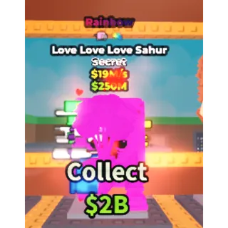 Rainbow Love Love Sahur 19M/s (STEAL A BRAINROT) 🔥