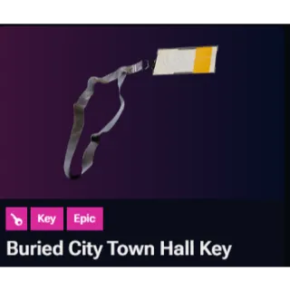 Buried City Town Hall Key
