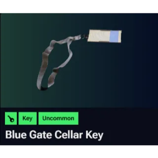 Blue Gate Cellar Key