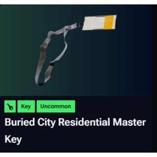 Buried City Residential Master Key
