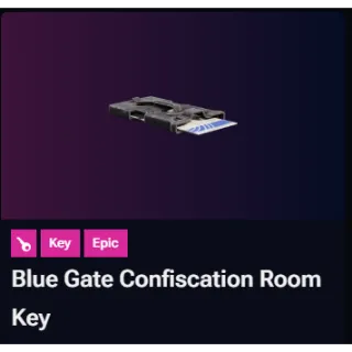 Blue Gate Confiscation Room Key