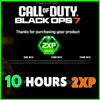 Double XP 10 HOURS Call Of Duty Black Ops 7 