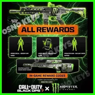 Monster Energy Full Set Call of Duty: Black Ops 7