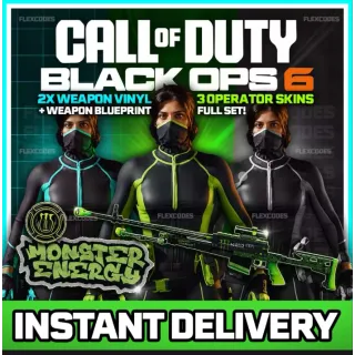 Monster Energy Full Set - Call of Duty: Black Ops 6 🔥 All platforms  🔥