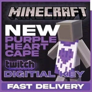 Purple Heart Cape Minecraft Java & Bedrock Edition - [ GLOBAL ]