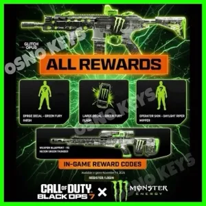 Call of Duty: Black Ops 7 - Exclusive Monster Energy Full Set Bundle Pack