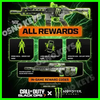 Call of Duty: Black Ops 7 - Exclusive Monster Energy Full Set Bundle Pack