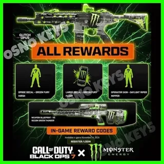 Monster Energy Full Set Call of Duty: Black Ops 7