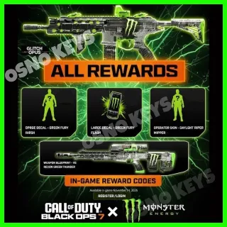 Call of Duty: Black Ops 7 - Exclusive Monster Energy Full Set Bundle Pack