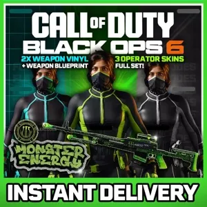 Call of Duty: Black Ops 6 - Exclusive Monster Energy Full Set Bundle Pack