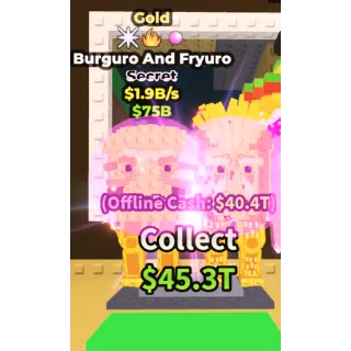 GOLD BURGURO AND FRYURO 1.9B/S - STEAL A BRAINROT
