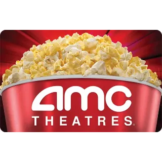 $25.00 Amc Theatres Giftcard